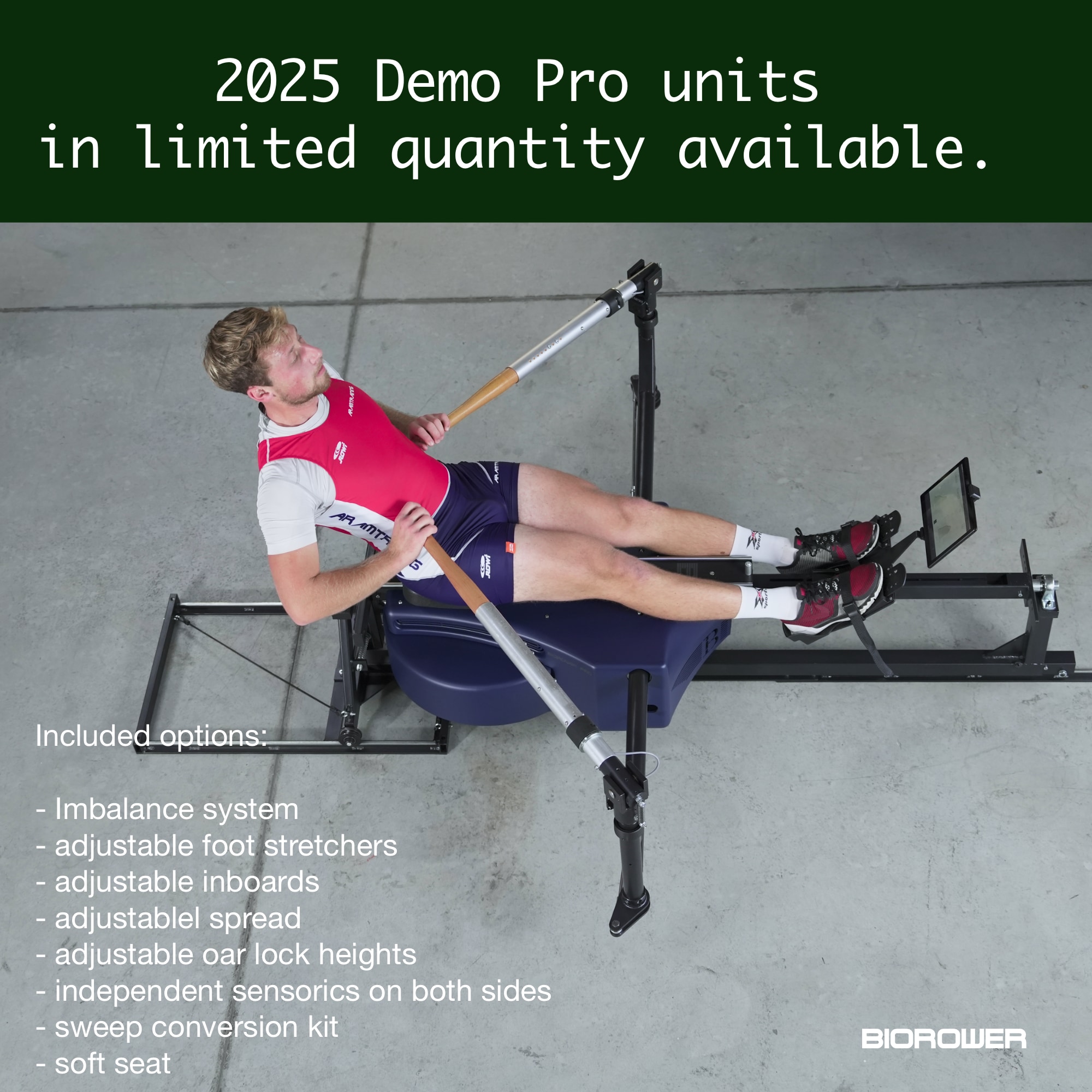 BIOROWER is the best rowing machine injury free strength and cardio training